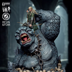 Diorama Legolas e Troll LOTR para Impressão 3D | STL