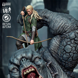 Legolas and Troll LOTR Diorama for 3D Printing | STL