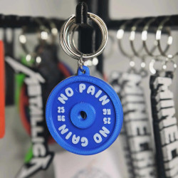 Chaveiro No Pain No Gain – Anilha Fitness 25 kg