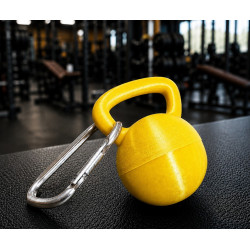 Kettlebell Keychain | Gym Pill & Ring Holder | 3D Printed