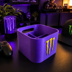 3D Printed Energy Drink Can Holder | 4 Can Organizer
