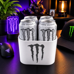 3D Printed Energy Drink Can Holder | 4 Can Organizer
