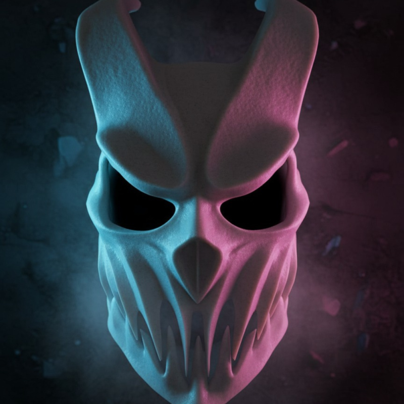 Máscara Alex Terrible Slaughter to Prevail – PLA Mármore