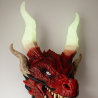 Dragon Head Wall Mount – Glow-in-the-Dark Horns | 3dECshop